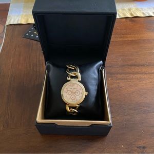 Akribos XXIV Women's Gold Link Watch